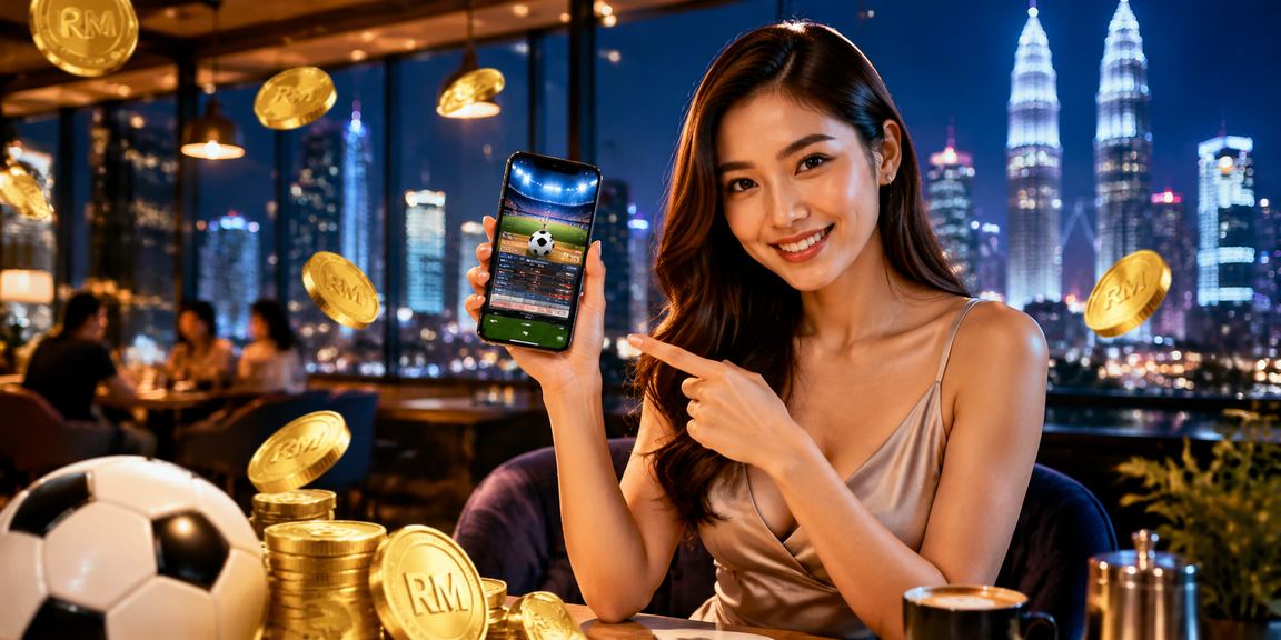 Penyokong bola sepak Malaysia menyaksikan taruhan langsung di Petaling Jaya dengan skrin odds masa nyata